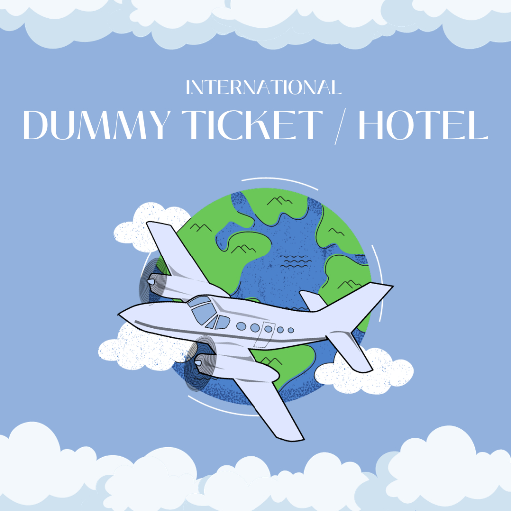 Jasa Pembuatan Dummy Ticket Tiket Hotel Fiktif Asuransi untuk keperluan Visa