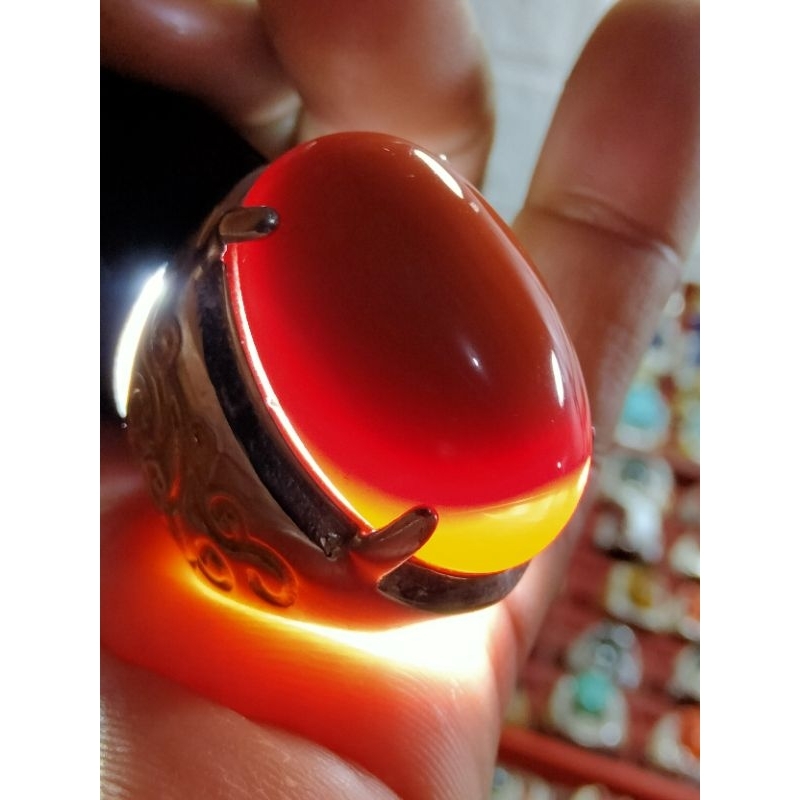batu cincin akik merah Marjan