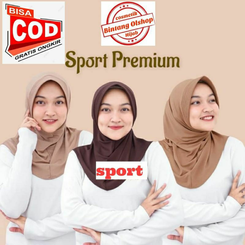 kerudung sport premium kerudung olahraga anak sekolah kerudung instan terbaru kerudung pendek hijab 