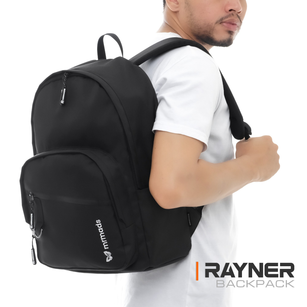 Mr Mads - Rayner Backpack Tas Ransel Laptop Pria Wanita Tas Punggung Perempuan Tas Sekolah Tas Kuliah Tas Leptop 14-16 inch Tas Kerja Cowok Terbaru