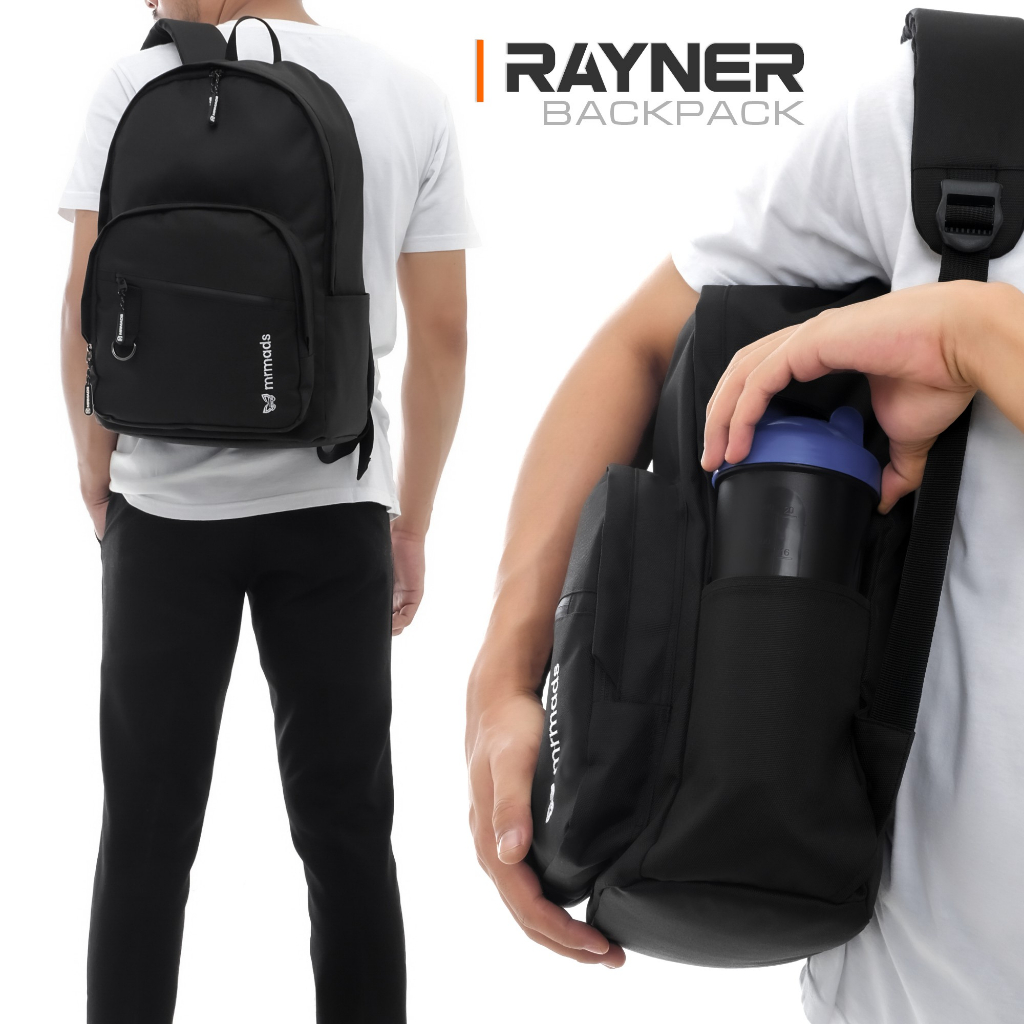 Mr Mads - Rayner Backpack Tas Ransel Laptop Pria Wanita Tas Punggung Perempuan Tas Sekolah Tas Kuliah Tas Leptop 14-16 inch Tas Kerja Cowok Terbaru