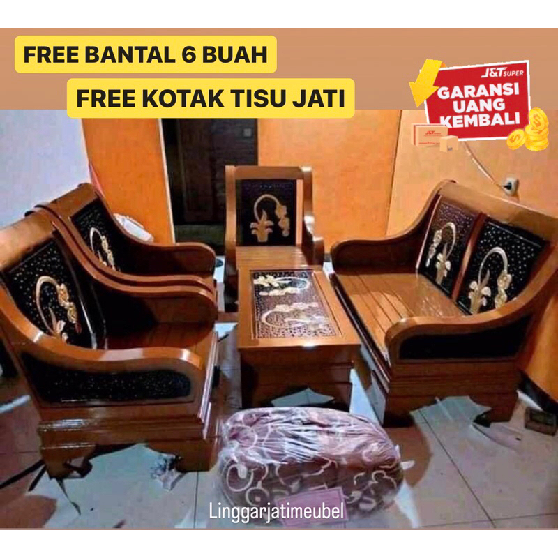 Kursi Ruang Tamu Minimalis Kursi Tamu Semut Murah Kayu Jati Jepara 2111