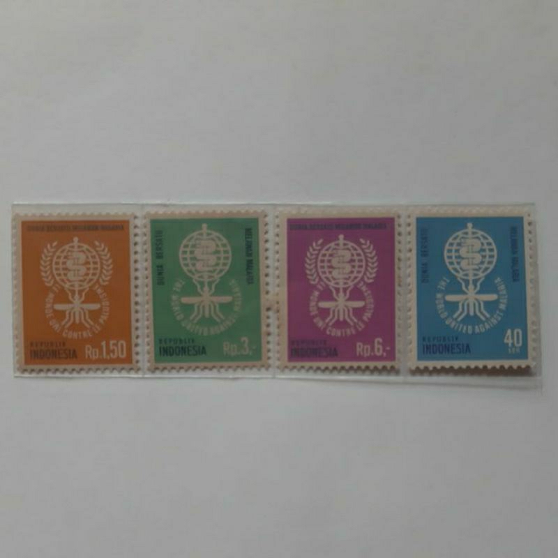 

Perangko Indonesia 1962 Kampanye Anti Malaria set 4 prangko