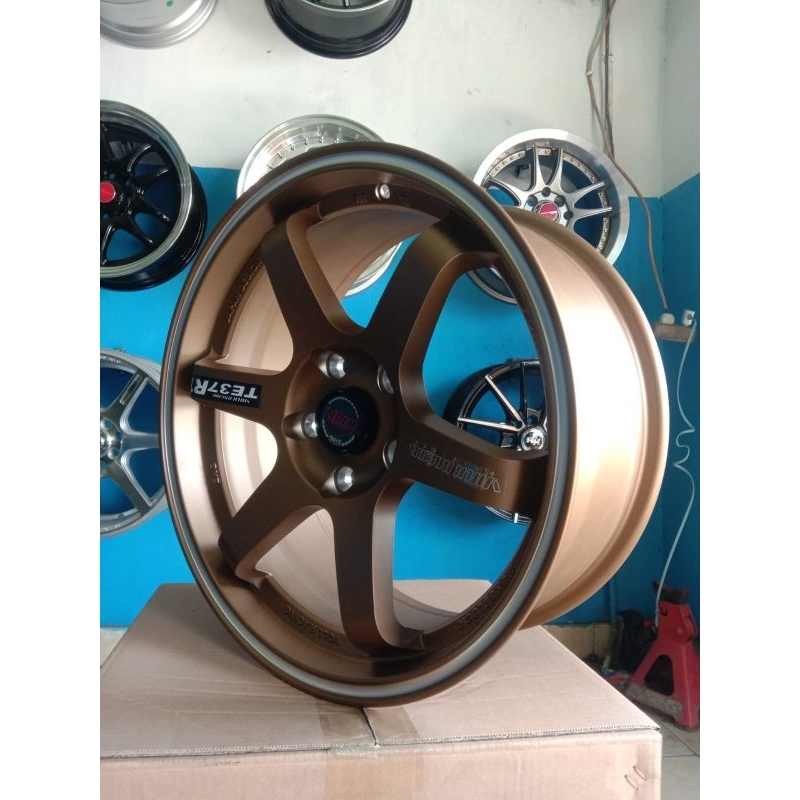 velg TE37 RING 17 pcd 5x114 cocok Rush Terios Inova luxio grand max apv dll