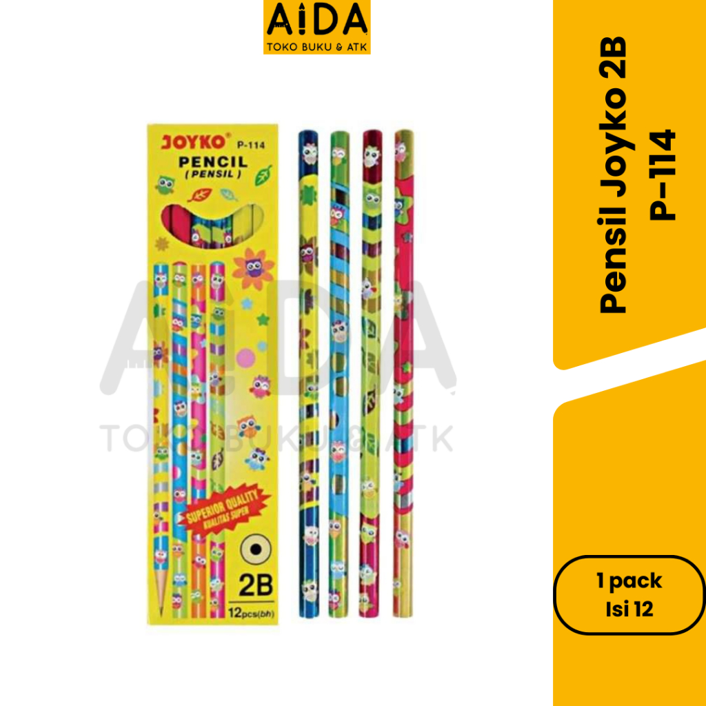 

PENSIL PENCIL JOYKO 2B P-114 1PAK (12PCS)