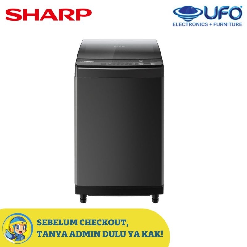 SHARP ESM1050XTSA 10KG ESM9500XTSA 9KG ESM8500XTSA 8KG MESIN CUCI TOP LOADING OTOMATIS