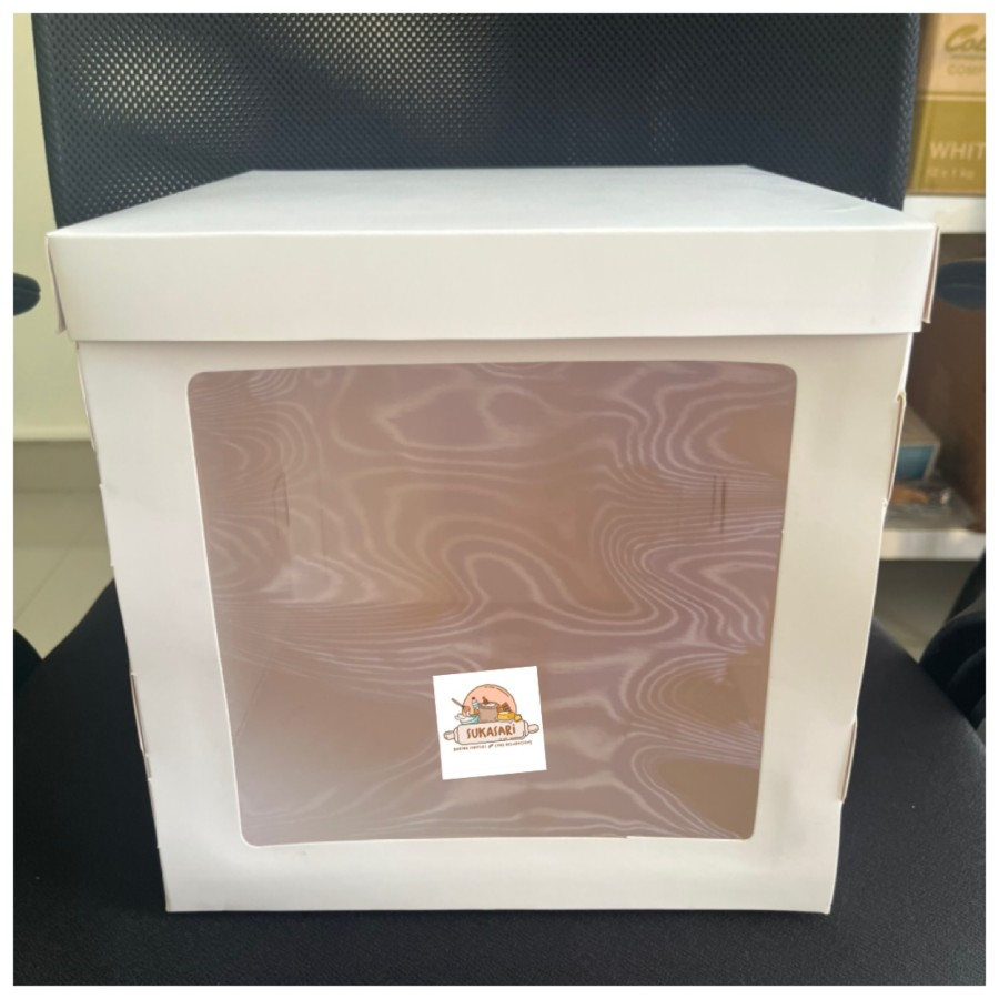 Dus ivory Putih 35x35x30 cm cake box tinggi white box kue