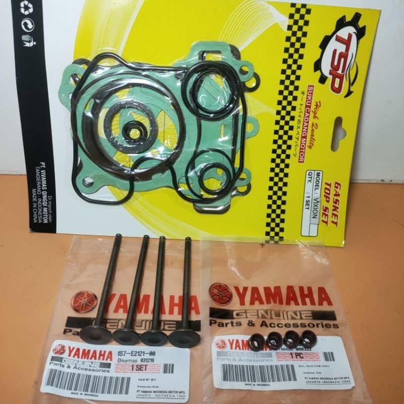 Paket Paking top set plus payung klep set seal klep set motor yamaha vixion new vixion old