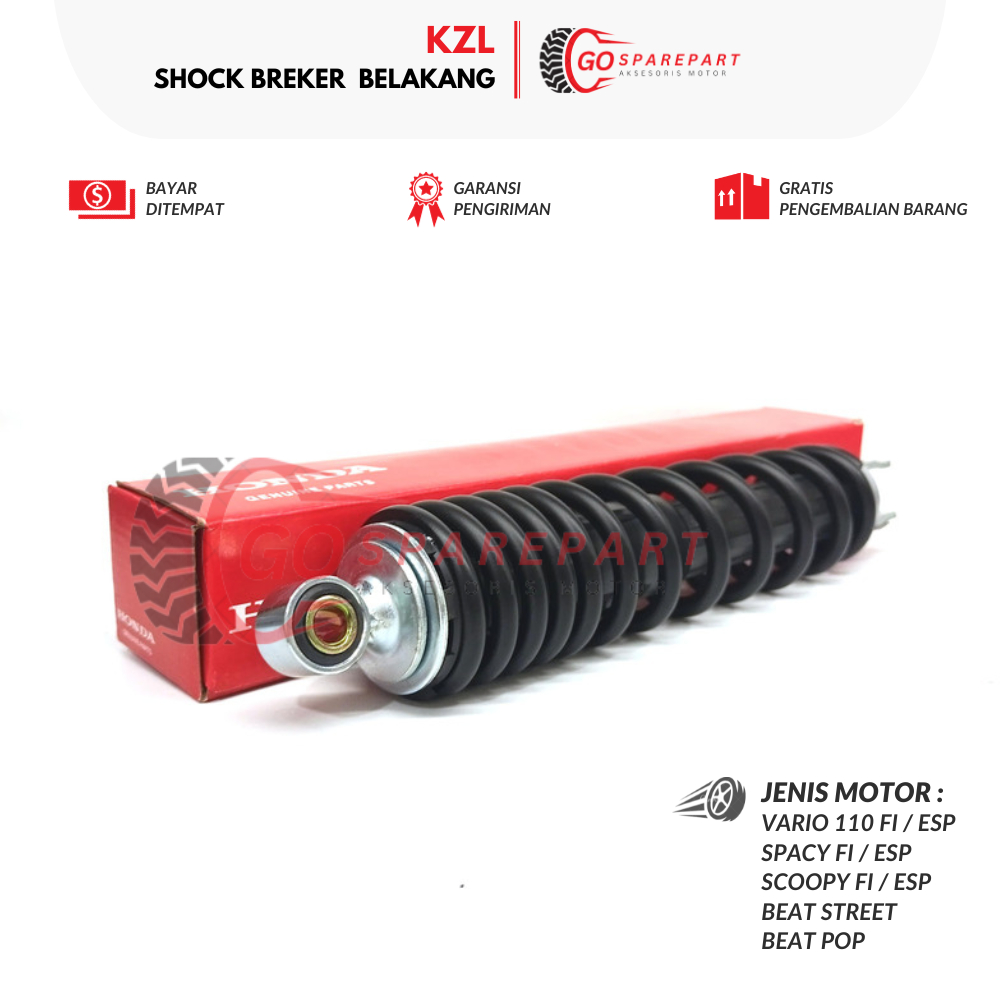 (HONDA) SHOCK BREKER BELAKANG KZL VARIO 110 FI/ESP / SPACY FI/ESP / SCOOPY FI/ESP / BEAT FI/ESP / BE
