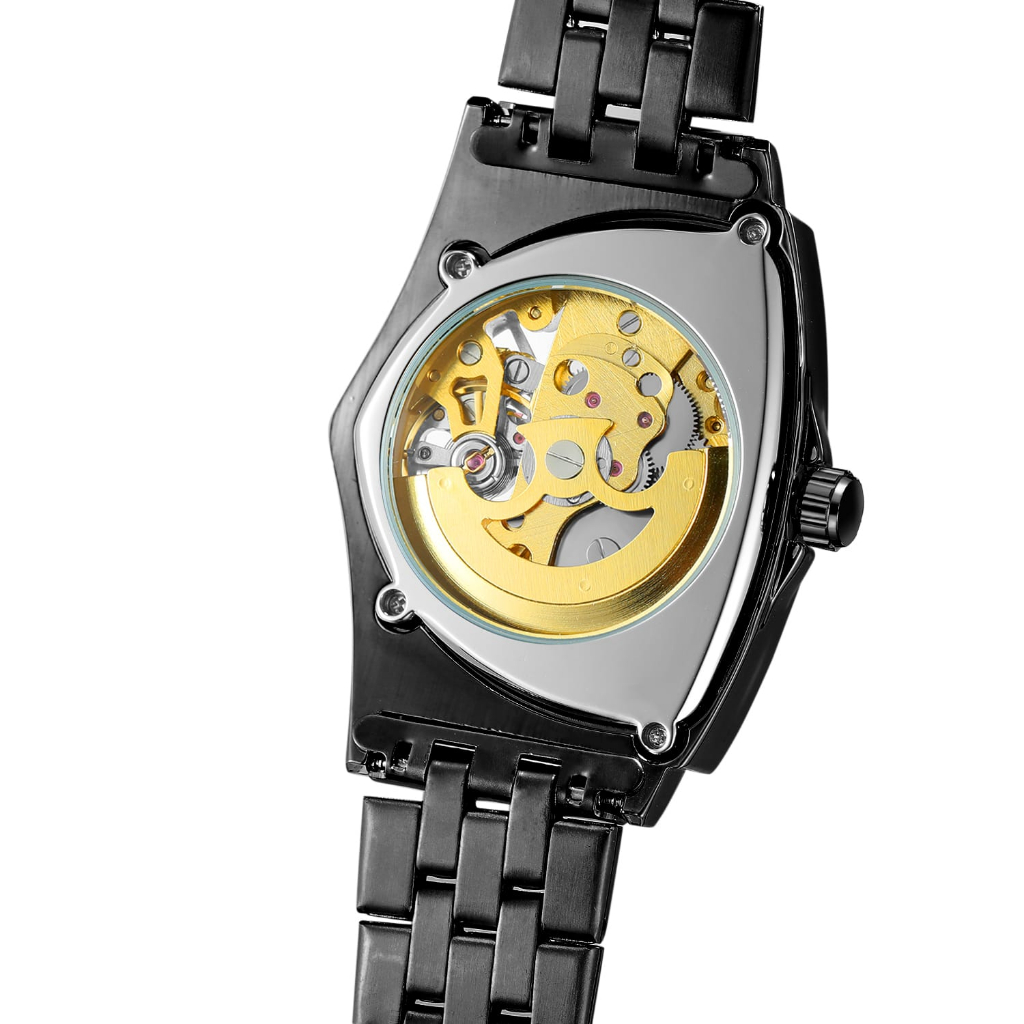 Jam Tangan Pria T-WINNER Automatic Watch, Tipe TW8243, Rantai Stainless Steel, Kaca Cembung, Tahan A