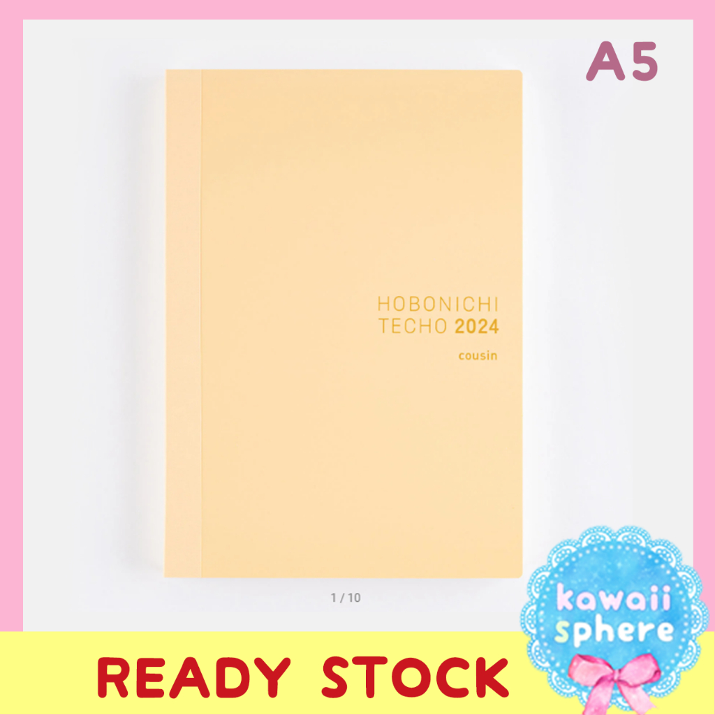 

Hobonichi Techo 2024 A5 Cousin Book English Jan Start | Ready Stock