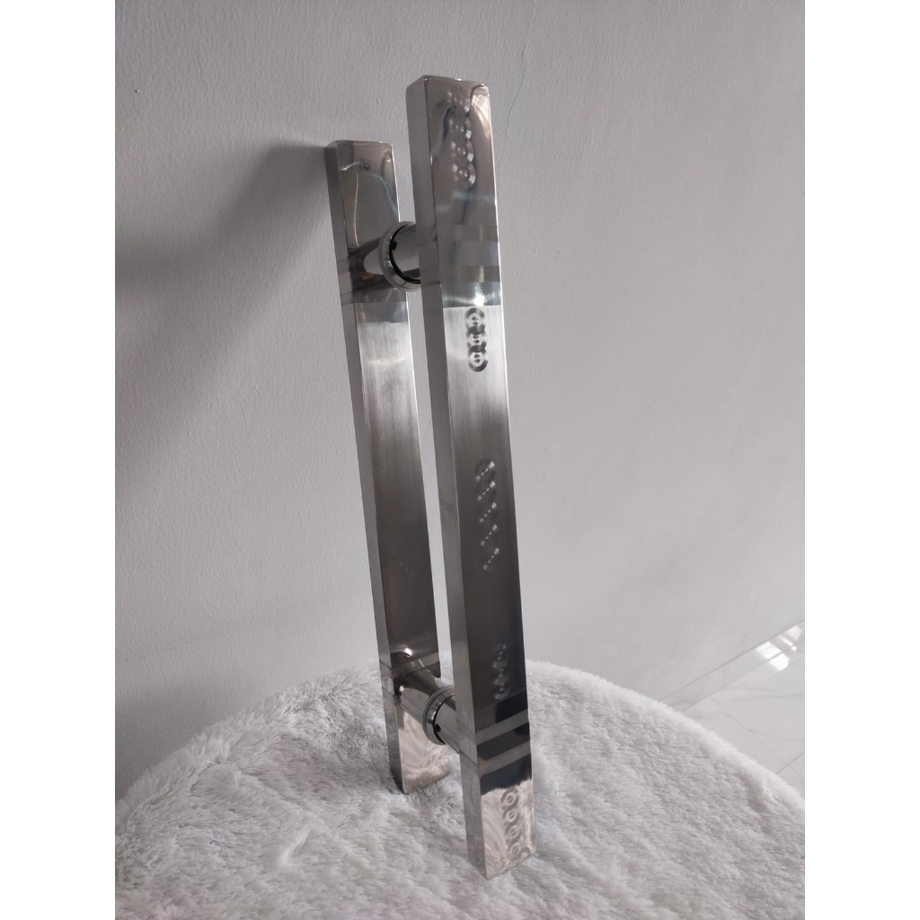 gagang pintu rumah baut tembus tarikan pintu tanam 2x4cm panjang 45cm 60cm minimalis