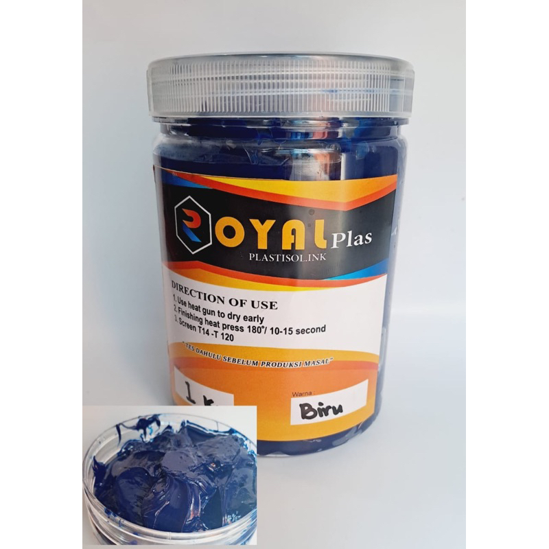 

Tinta Plastisol ROYALPLAS Blue Eco @1Kg