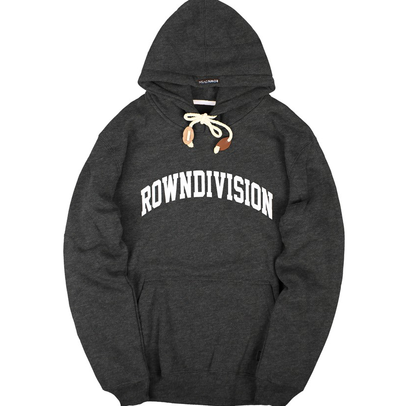 Rowndvsn Hoodie Dark Grey - Rown Division Pullover Hoodie Coolliest Dark Grey - ST008
