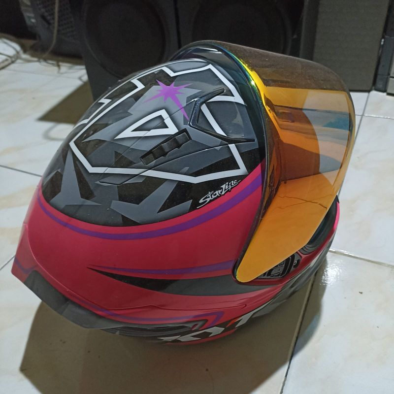 Helm KYT NFR fuxia pink 2018 original