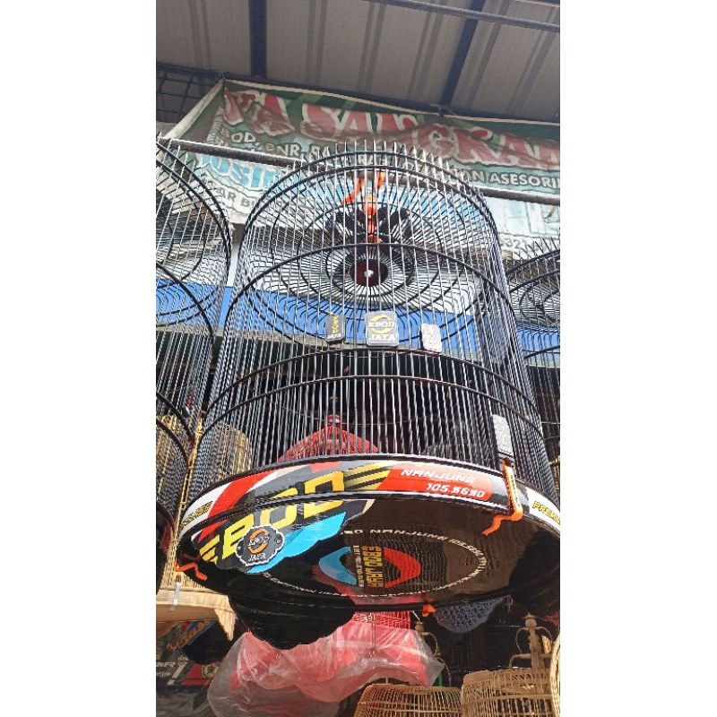 sangkar kandang murai ebod jaya decal bambu