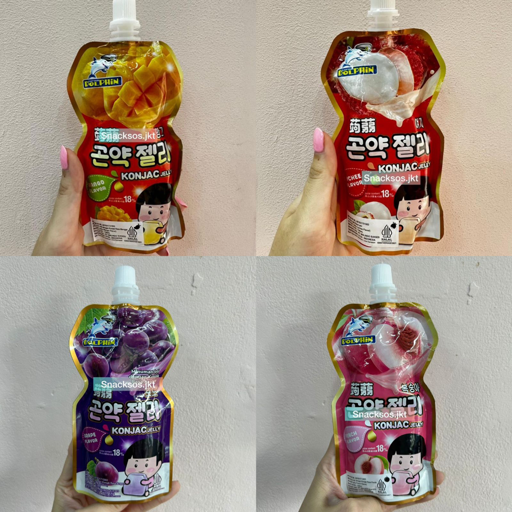 

[130GR] DOLPHIN KONJAC JELLY MANGO / PEACH / LYCHEE / GRAPE