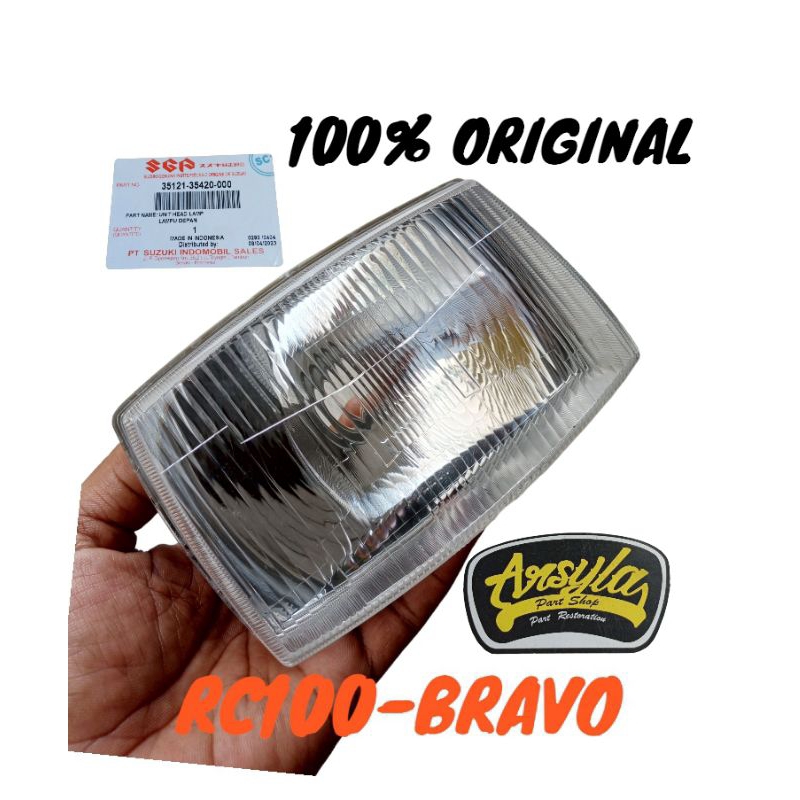 reflektor lampu depan suzuki rc80 rc100 original