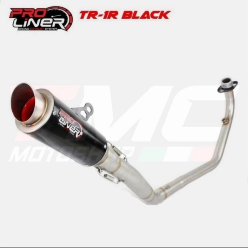 Knalpot Proliner TR1R Short Black CBR150 GSX150 R15 VIXION XABRE