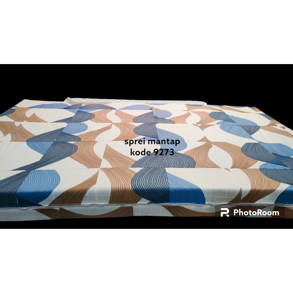 Lotsoolup Sprei Risleting Sarung Kasur Bahan Perca My Love Ukuran 120X200