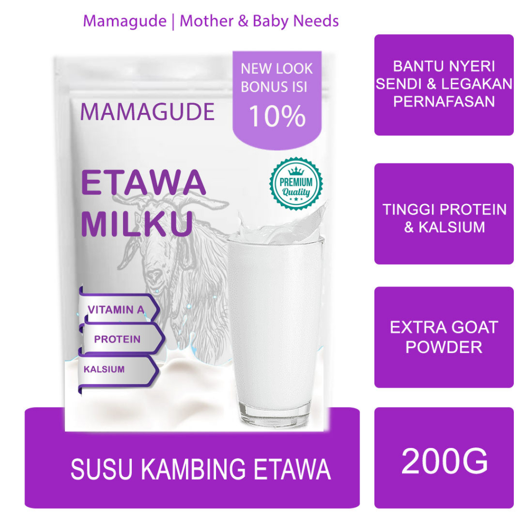 

Susu Etawa Penggemuk Badan Asi Booster Susu Kambing Etawa Tulang Sendi Asam Urat Asma Penambah Nafsu Makan Susu Low Fat Susu Bubuk Kambing Etawa Etawalin Susu Etawaku Skygoat Gomars Osamilk Mamagude