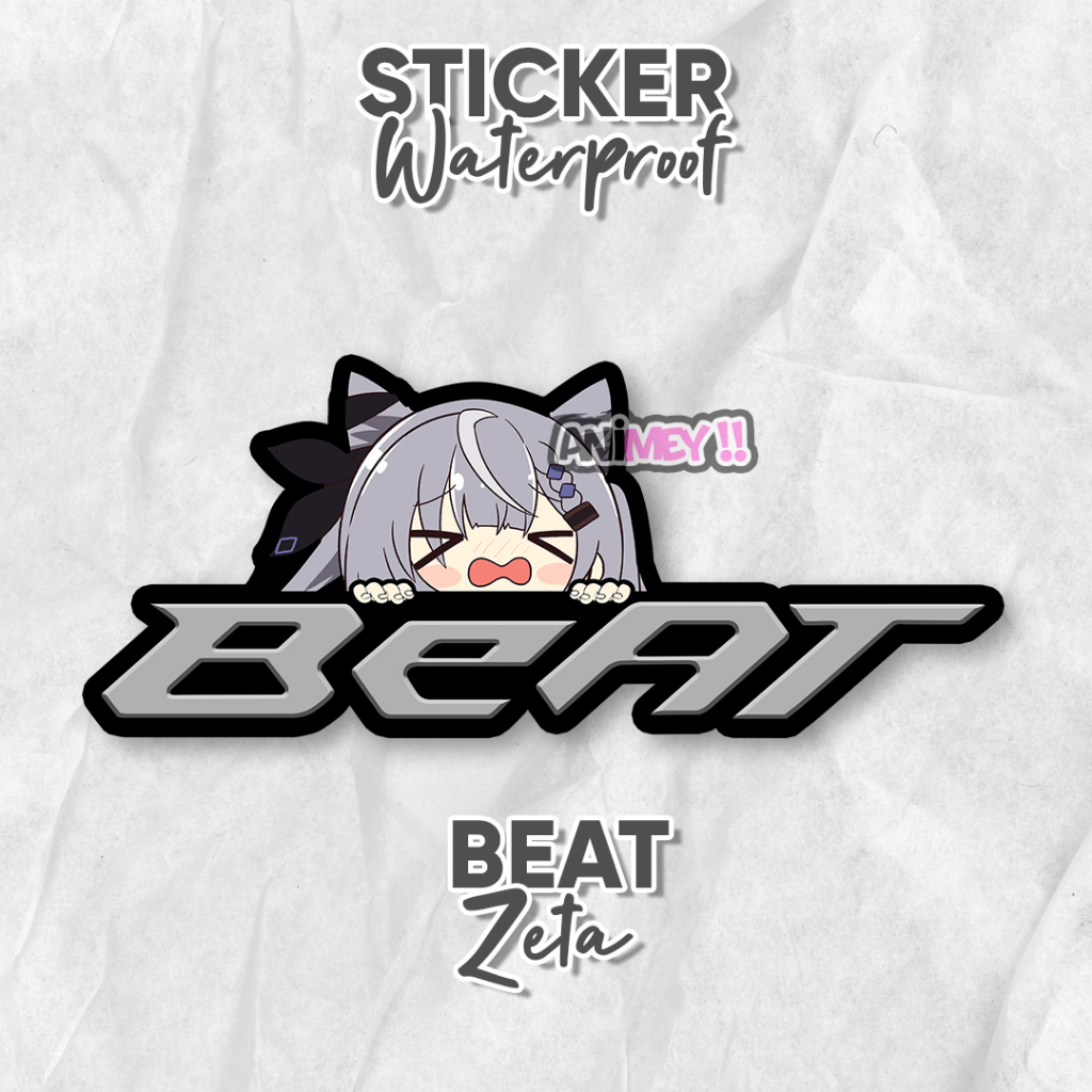 Stiker Vestia Zeta Logo Beat / Stiker Anime Waterproof