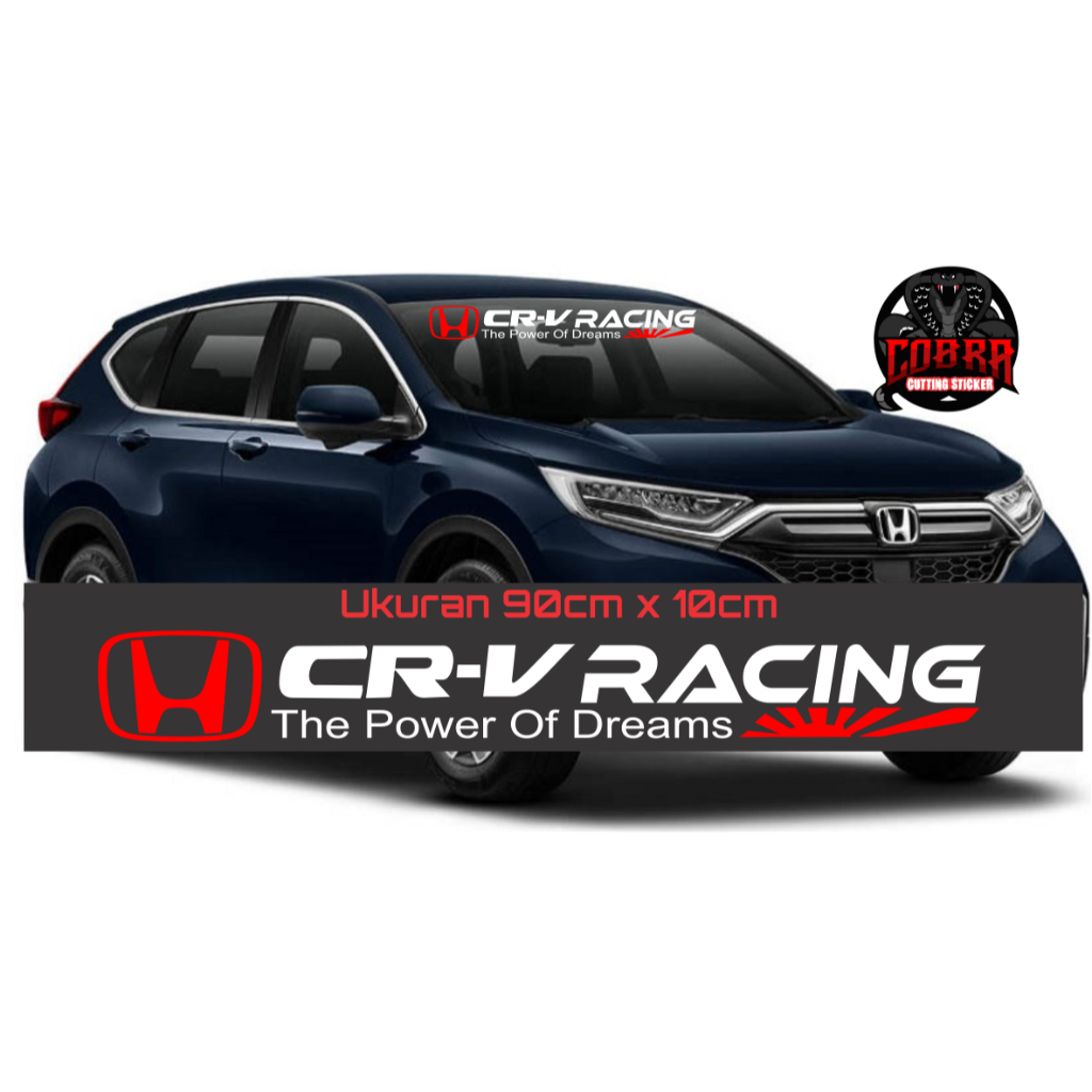 sticker kaca mobil depan belakang crv racing sticker keren