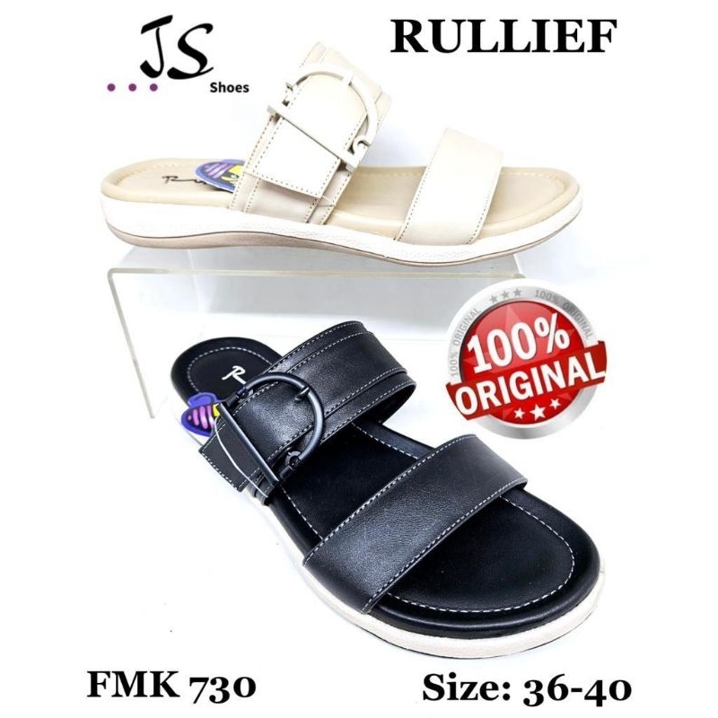 RULLIEF FMK 730 - SANDAL SLOP CASUAL WANITA DEWASA MERK RULLIEF ORIGINAL