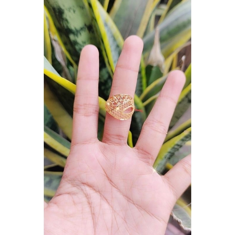 Cincin Daun EMAS 875