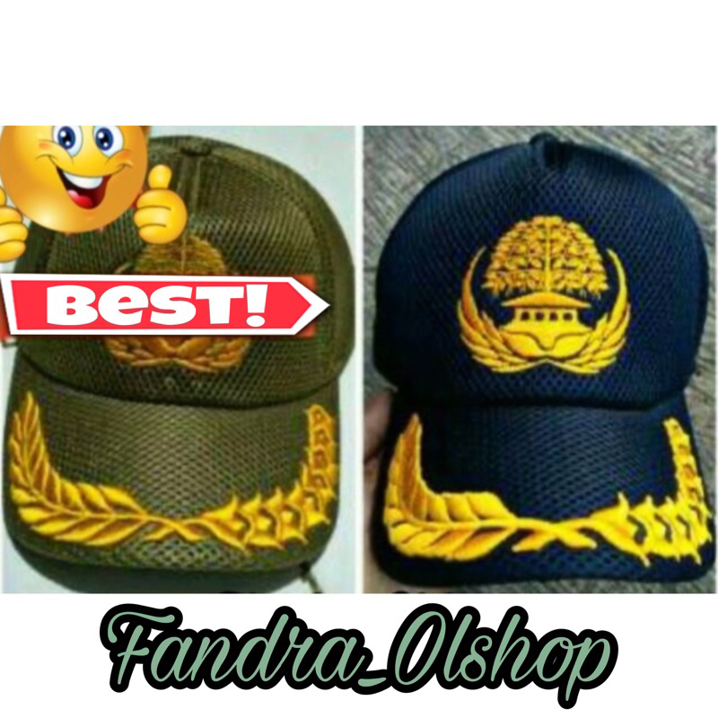 Topi KORPRI PNS GOLONGAN 3 Biru / Khaki. Kualitas Terbaik 