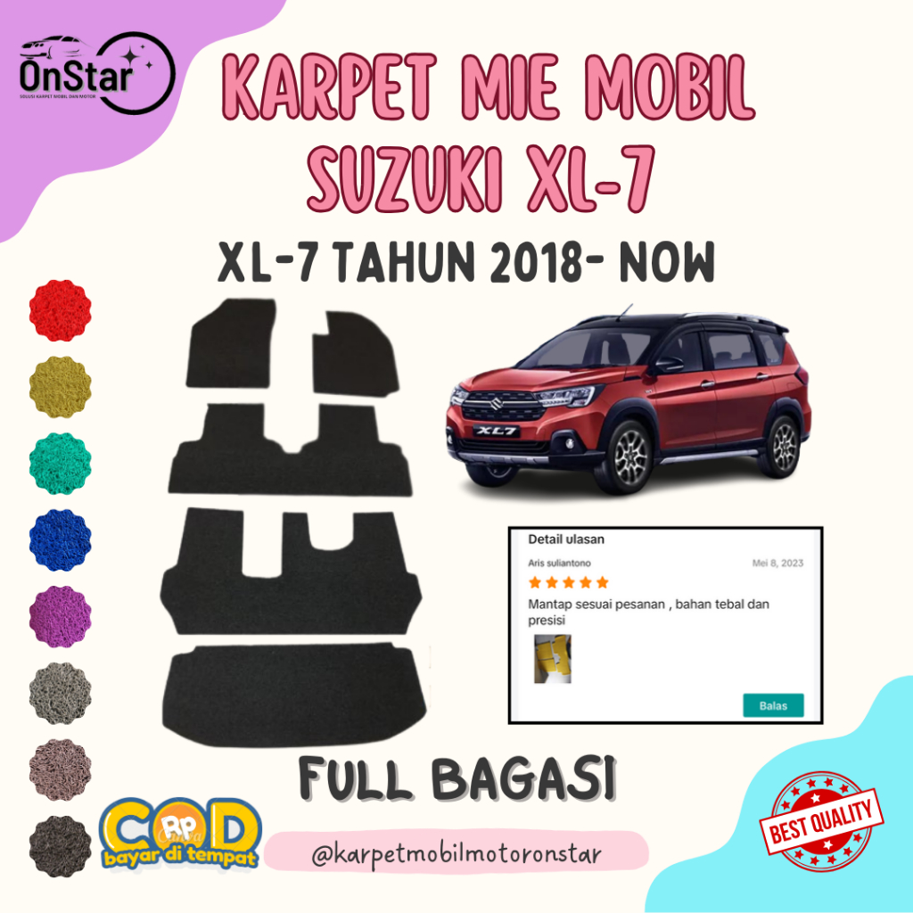 KARPET MOBIL MIE SUZUKI XL 7 FULL BAGASI