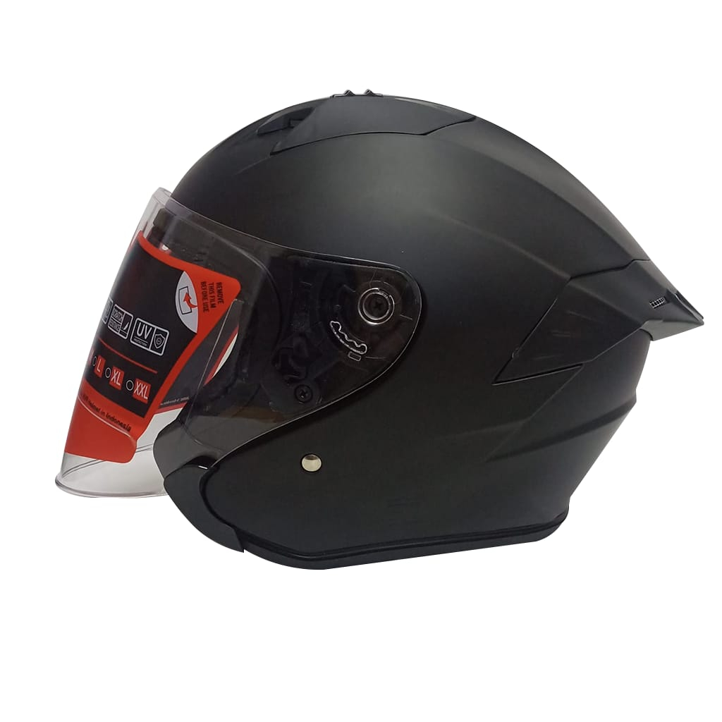 HELM NVR ATLAS SOLID BLACK DOFF