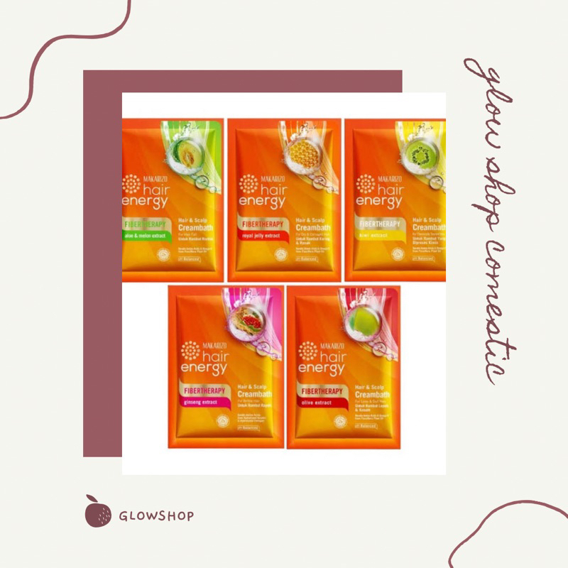 MAKARIZO Hair Energy Creambath Sachet 15 30 60 mL | Fibertherapy