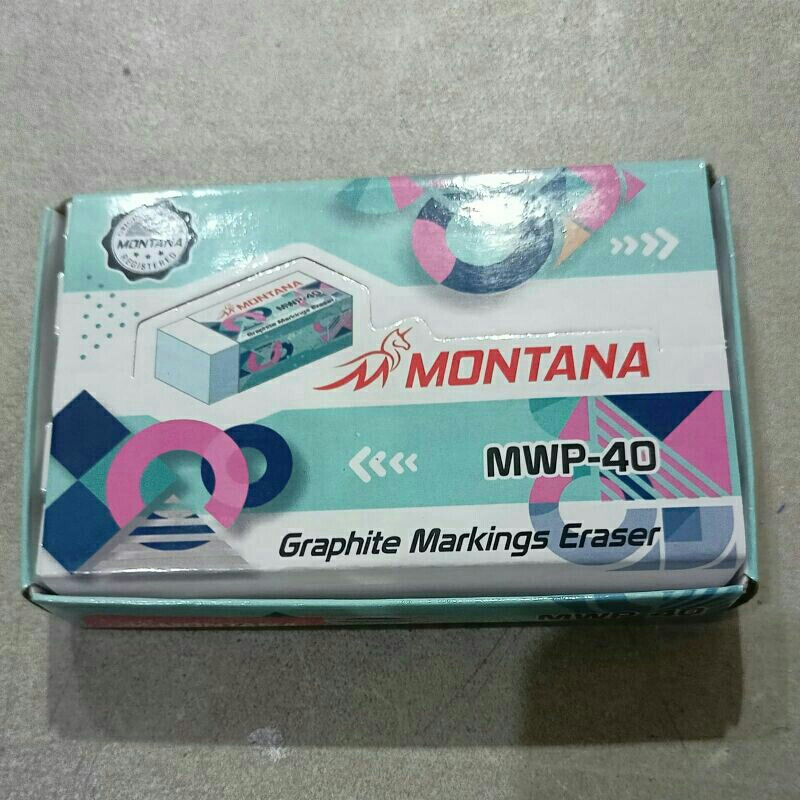 

Penghapus Tulisan | Hapusan Pensil Montana 40 Hitam / Putih