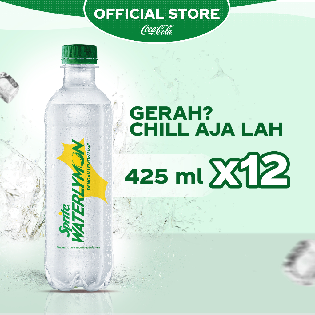 

Sprite Waterlymon Minuman Soda - Botol 425ml x 12pcs