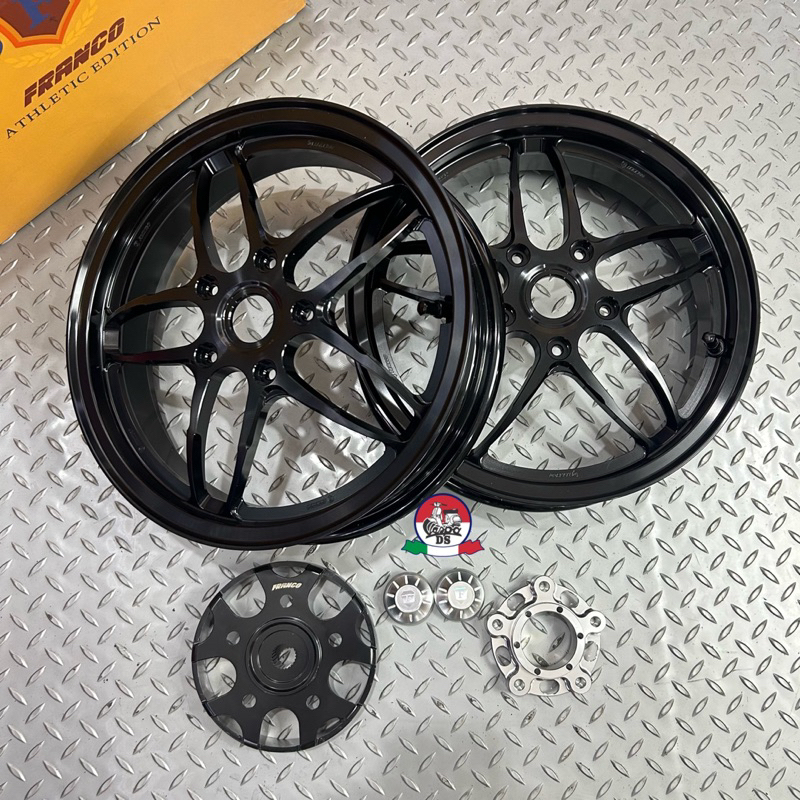 Velg FRANCO Spider Black 12" Front & Rear Vespa Sprint Primavera GTS GTV