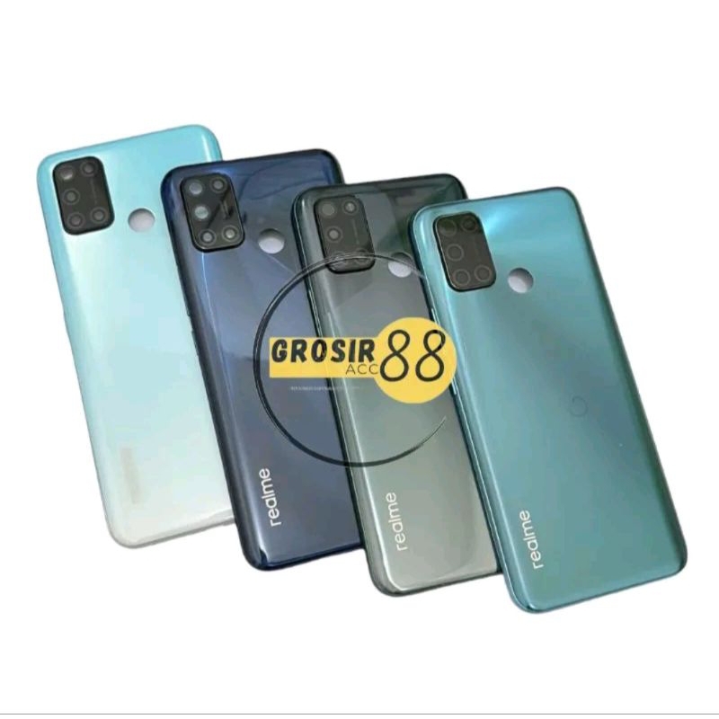 kesing housing casing realme c17 / realme 7i bezel + backdoor sudah termasuk tombol luar ring lensa 