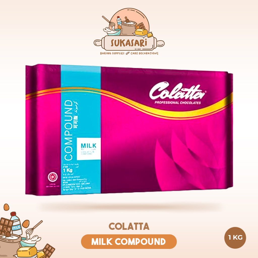 

Sukasari - Colatta Milk Chocolate Compound 1kg / Cokelat Susu Blok Batang / Colatta MCC / Coklat Masak