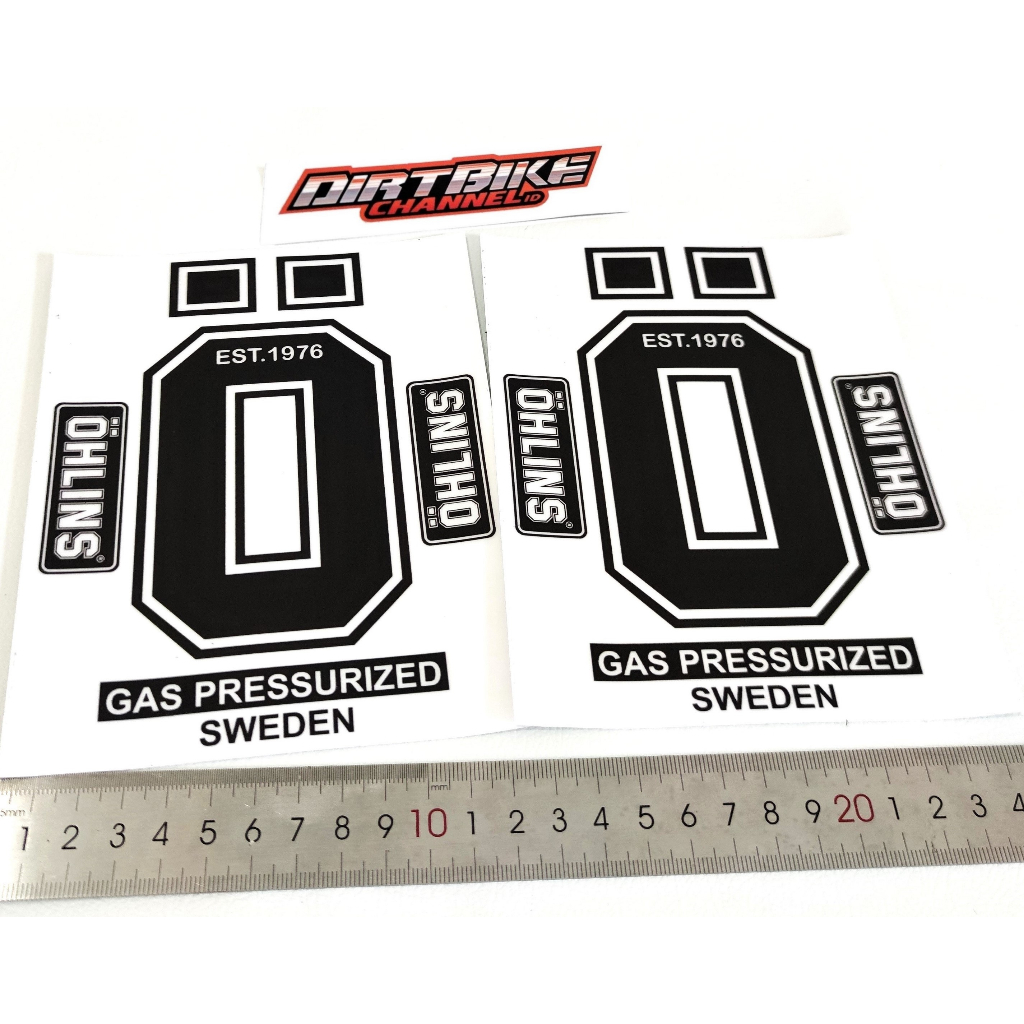 STICKER STICKER SHOCK USD OHLINS JUMBO EXPEDITION KTM YZ KX CRF DTRACKER KLX WR
