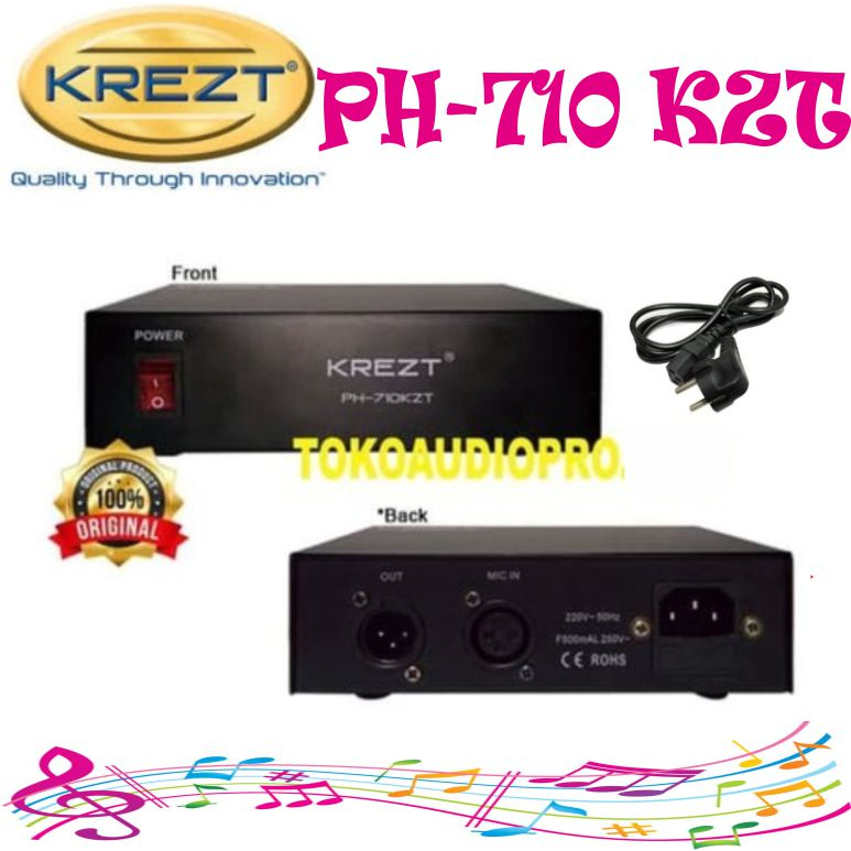 Phantom Power Krezt PH 710 KZT PH710KZT Phantom Power Microphone