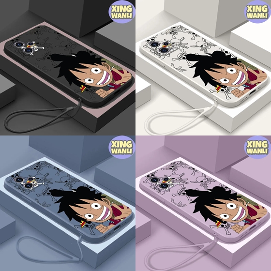 Case Realme 9 Pro / 9 Pro Plus LUFFY Anime One Piece Gambar Softcase FREE TALI Silicone Lanyard Squa