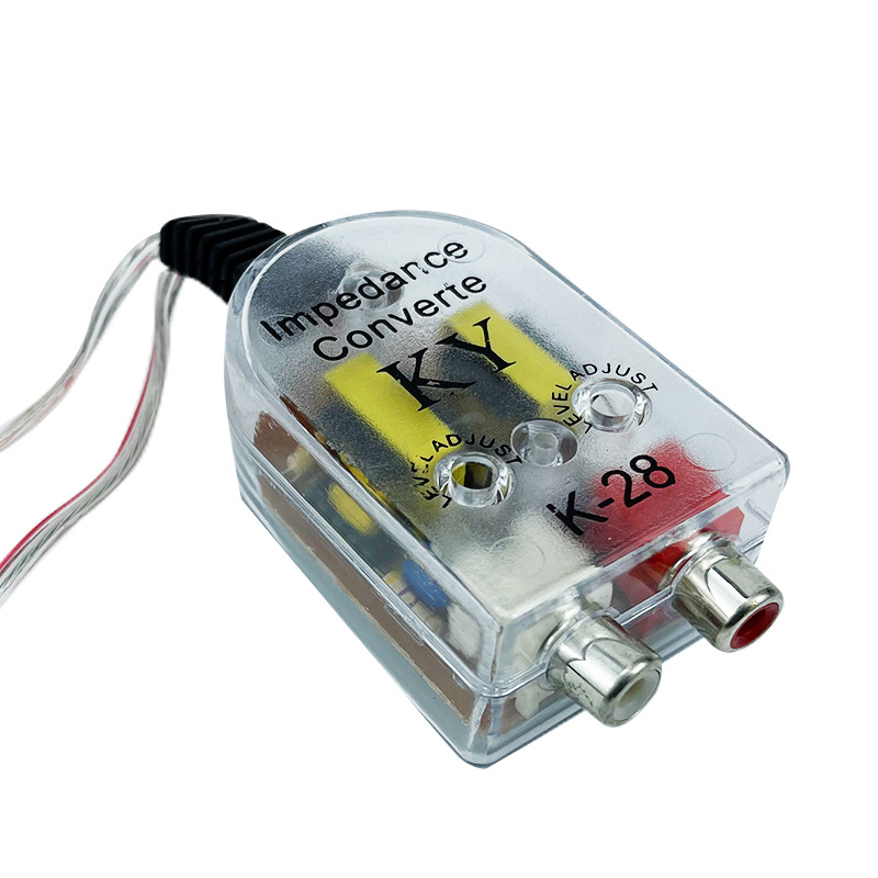 Audio Converter Adaptop High To Low Konverter Audio Mobil ke RCA