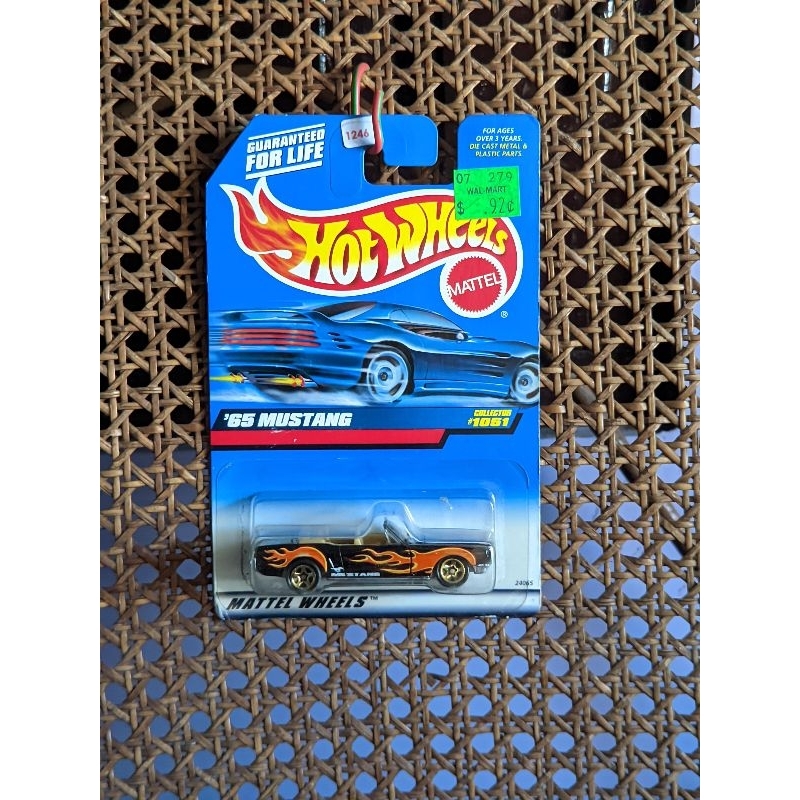hotwheels hw 65 mustang hitam kap bisa dibuka blue card lawas jadul retro