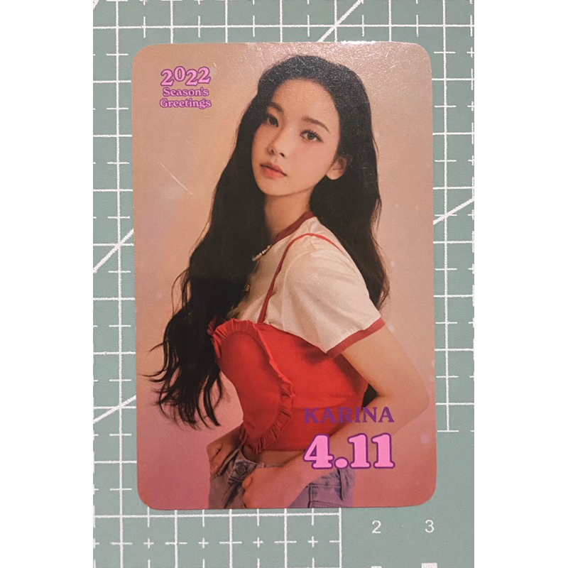 [TOLONG GANTI PENGIRIMAN KE JNT] Karina photocard aespa pc benefit yes24 sg22 season greeting winter