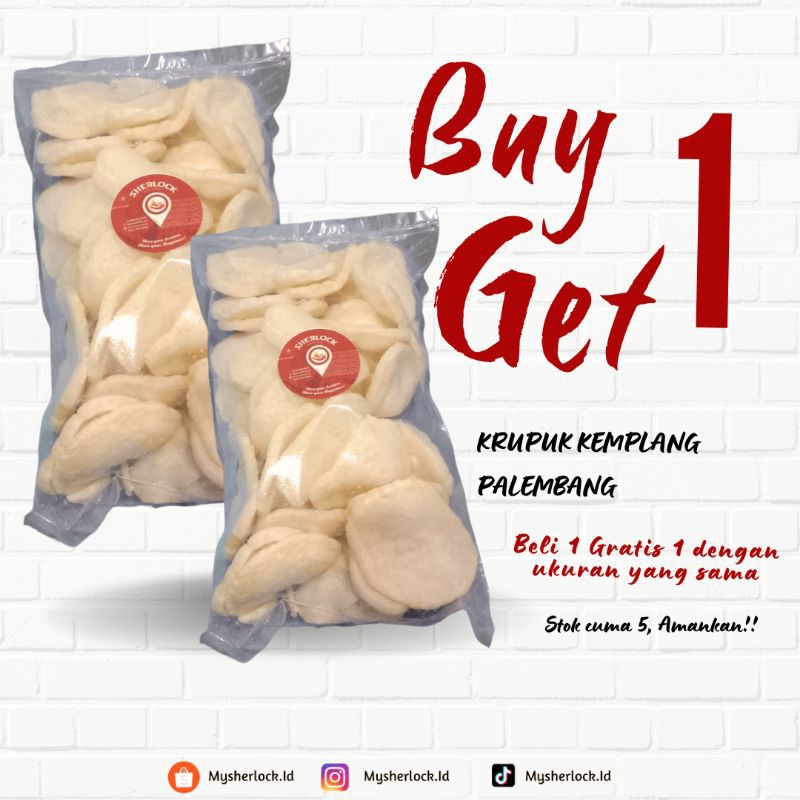 

[BUY 1 GET 1] KRUPUK KEMPLANG PALEMBANG KRUPUK IKAN