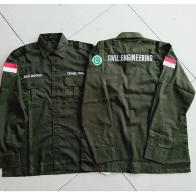 SERAGAM TEKNIK SIPIL BAJU TEKNIK SIPIL KEMEJA TEKNIK SIPIL TANGAN PANJANG