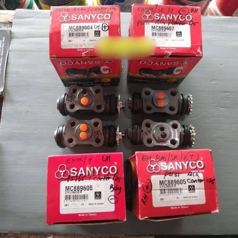 Wheel Cylinder Blok Rem BELAKANG PS135 Canter PS125 6 Roda Merk Sanyco (Harga Per 1Set)
