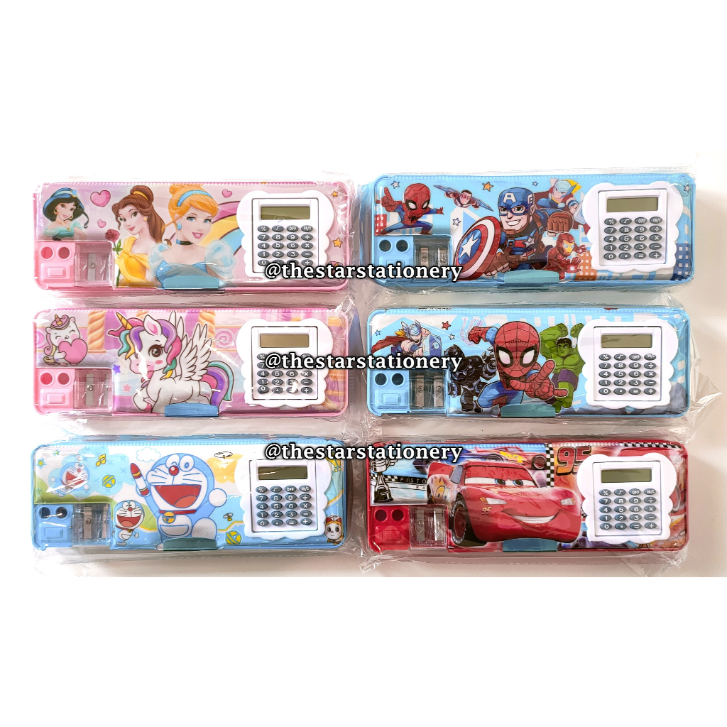 

(1 Biji) GROSIR Kotak Pensil Magnet Kalkulator FC-6808 FC-6809 / Tempat Pensil Magnet 22*7.6*3.3 Cm