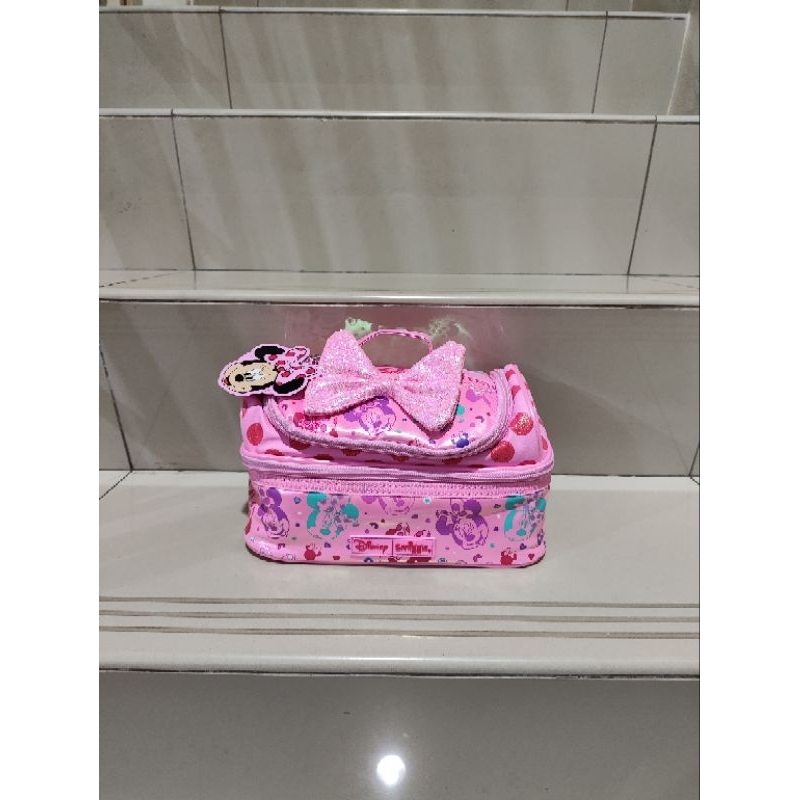 Tas Lunch Box Lunchbag Double Decker tas bekal Smiggle Disney Minnie mouse Original SALE READY