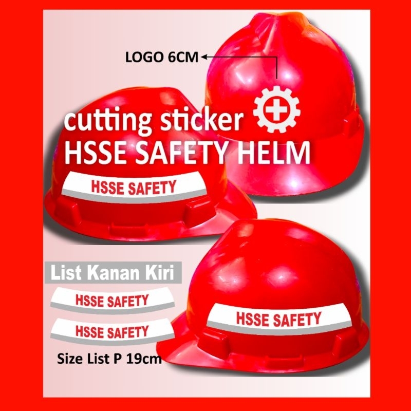 

Cutting Sticker Helm HSSE SAFETY 1 Set